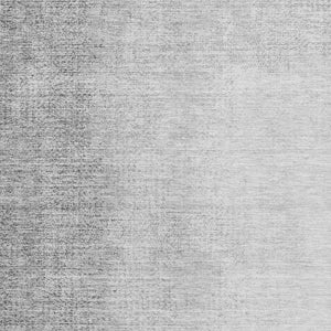 HomeRoots 9' X 12' Ombre Gray and Silver Washable Area Rug - UV Protected, Modern, Durable, and Stylish Home Accent 666601