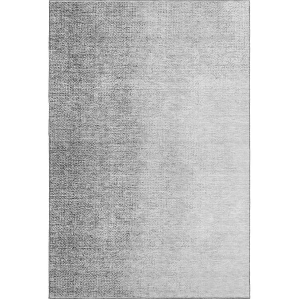 HomeRoots 10' X 14' Gray Ombre Area Rug - Washable, UV-Protected, Soft & Durable for Family-Friendly Spaces 666602