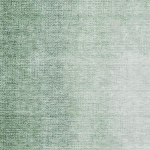 HomeRoots 9' X 12' Green and Ivory Ombre Area Rug - Washable, UV Protected, Stylish, Stain Resistant Design 666607