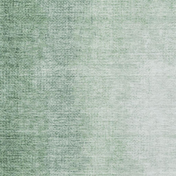 HomeRoots 9' X 12' Green and Ivory Ombre Area Rug - Washable, UV Protected, Stylish, Stain Resistant Design 666607