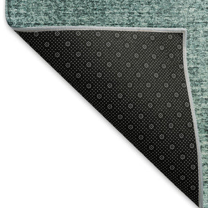 HomeRoots 5' X 8' Teal Ombre Area Rug - Modern, Washable, Stain-Resistant with UV Protection for Every Space 666610