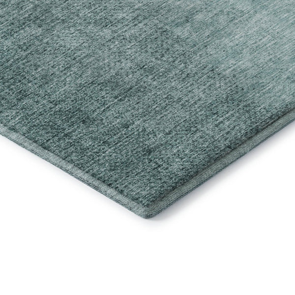 HomeRoots 10' Teal and Ivory Ombre Area Rug - Washable, UV-Protected, Durable Design for High-Traffic Rooms 666614