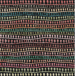 HomeRoots 5' Stylish Striped Washable Area Rug in Black, Green & Red - UV Protected for Indoor/Outdoor Use 666616