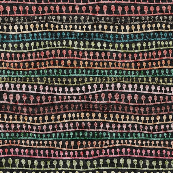 HomeRoots 8' X 10' Bold Striped Washable Area Rug - UV Protected, Stain Resistant, Perfect for Any Space! 666618
