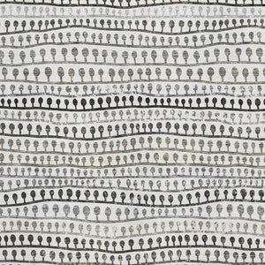 HomeRoots 5' X 8' Elegant Ivory Brown Gray Striped Area Rug - Washable, UV-Protected & Stain-Resistant Design 666622