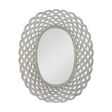 Christopher Knight Home® - Noble House - Calabrese Modern Handcrafted Braided Weave Mirror, Distressed Gray