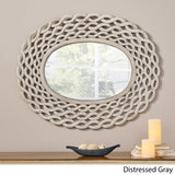 Christopher Knight Home® - Noble House - Calabrese Modern Handcrafted Braided Weave Mirror, Distressed Gray