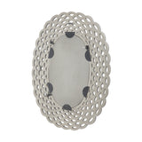 Christopher Knight Home® - Noble House - Calabrese Modern Handcrafted Braided Weave Mirror, Distressed Gray