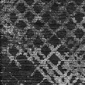 HomeRoots 5' X 8' Charcoal & Ivory Geometric Area Rug - Washable, UV Protected, Modern Design for Busy Homes 666670