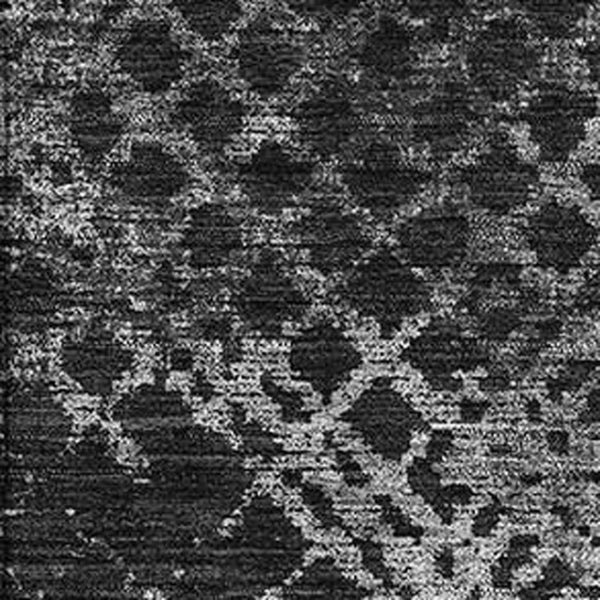 HomeRoots 5' X 8' Charcoal & Ivory Geometric Area Rug - Washable, UV Protected, Modern Design for Busy Homes 666670