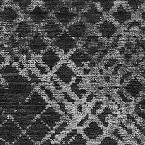 HomeRoots 10' X 14' Charcoal and Ivory Abstract Geometric Washable Rug - Stylish, Durable, UV Protection, Easy Care 666674