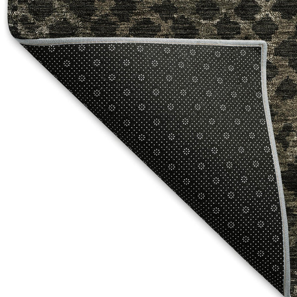 HomeRoots 8' X 10' Brown and Ivory Geometric Washable Area Rug with UV Protection - Durable, Stylish & Practical 666684