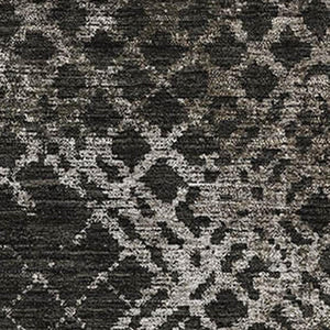 HomeRoots 9' X 12' Stylish Brown and Ivory Abstract Geometric Area Rug – Washable, UV-Protected & Durable Design 666685