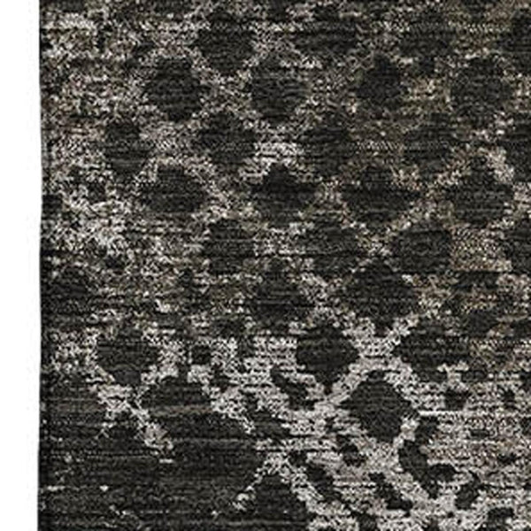 HomeRoots 10' X 14' Brown And Ivory Abstract Geometric Area Rug - Washable, UV Protected, Perfect for Families 666686