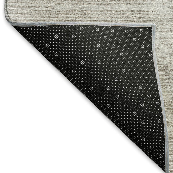 HomeRoots 10' Taupe, Purple & Copper Geometric Washable Area Rug with UV Protection for Stylish Spaces 666725