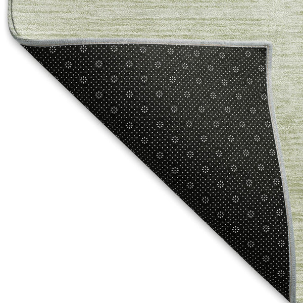 HomeRoots 5' X 8' Artichoke Green Geometric Area Rug - Washable, UV Protected, Durable for Pets & Kids Homes 666731