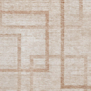 HomeRoots 10' X 14' Coral and Rust Geometric Area Rug – Washable, UV Protected, Stylish for Any Space! 666747