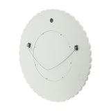 Christopher Knight Home® - Noble House - Colby Modern Round Mirror with Carved Frame, Matte White