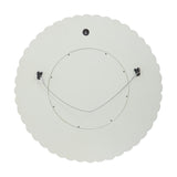 Christopher Knight Home® - Noble House - Colby Modern Round Mirror with Carved Frame, Matte White