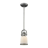 Brooksdale 5'' Wide 1-Light Mini Pendant - Weathered Zinc 66681-1 Elk Lighting