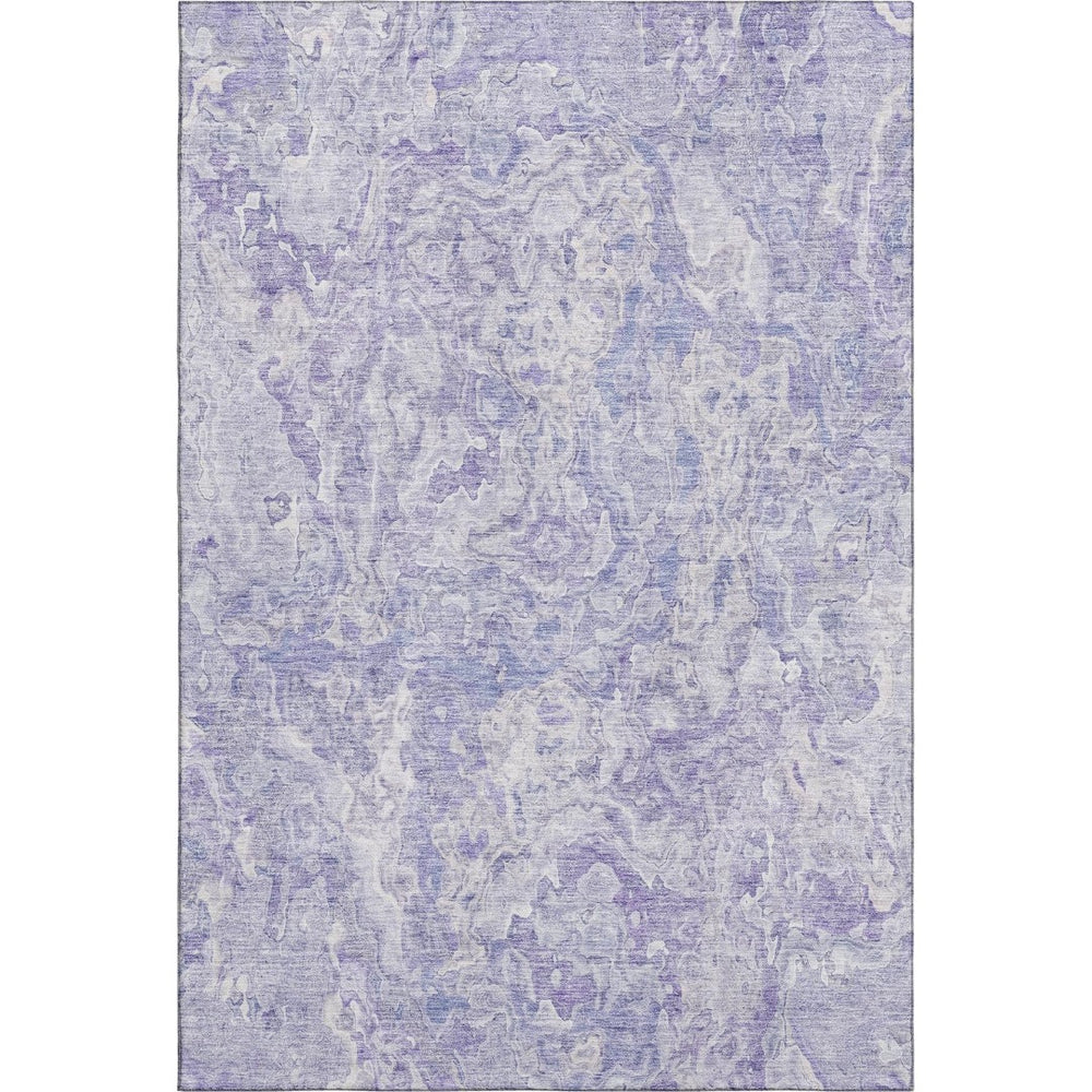 HomeRoots 10' X 14' Plum and Ivory Abstract Area Rug - Stylish, Washable, UV-Protected for Busy Homes! 666819