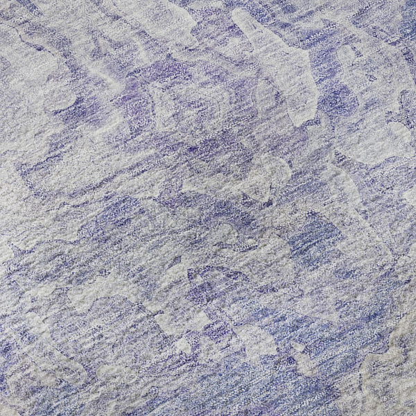 HomeRoots 10' X 14' Plum and Ivory Abstract Area Rug - Stylish, Washable, UV-Protected for Busy Homes! 666819