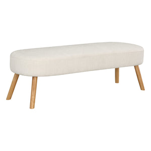 OSP Home Furnishings Cameron Bench White/Natural