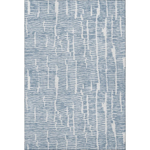 HomeRoots 8' X 10' Blue and Ivory Washable Area Rug with UV Protection – Durable, Stylish, and Stain-Resistant! 666846