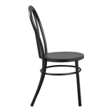 OSP Home Furnishings Odessa Metal Bistro Chair - Set of 2 Matte Black