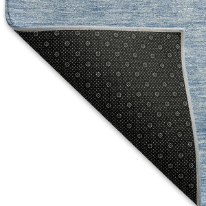 HomeRoots 10' Blue and Gray Ombre Washable Area Rug with UV Protection – Perfect for Modern Living Spaces! 666896