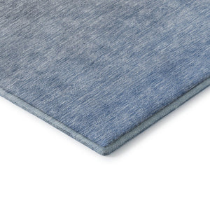 HomeRoots 10' Blue and Gray Ombre Washable Area Rug with UV Protection – Perfect for Modern Living Spaces! 666896