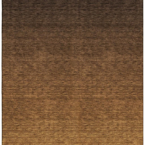 HomeRoots 8' X 10' Ombre Area Rug in Chocolate and Gray - Washable, UV Protected, Durable for Busy Homes 666900
