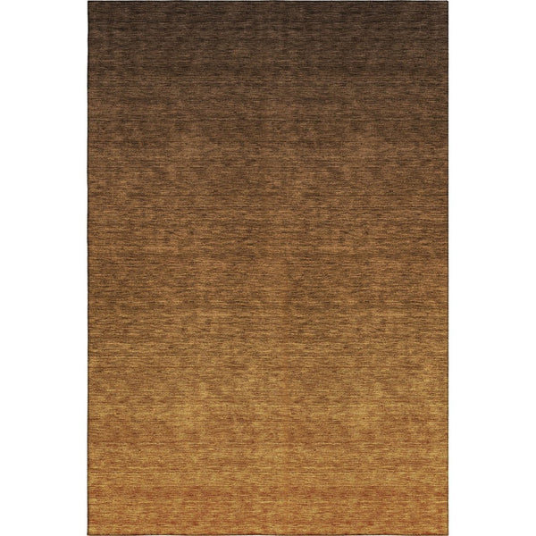 HomeRoots 8' X 10' Ombre Area Rug in Chocolate and Gray - Washable, UV Protected, Durable for Busy Homes 666900
