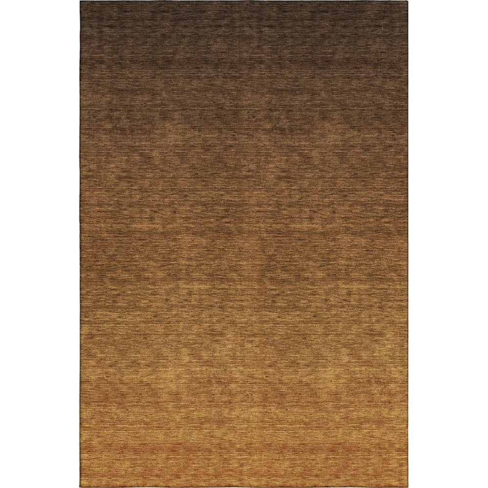 HomeRoots 9' X 12' Chocolate-to-Gray Ombre Area Rug - Soft, Washable, UV-Protected, and Stylish for Any Space 666901