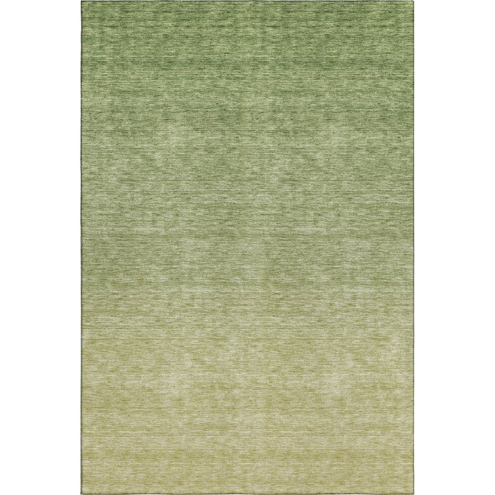 HomeRoots 10' X 14' Green Ombre Area Rug - Washable, UV-Protected, Stain Resistant for Modern Living Spaces 666914