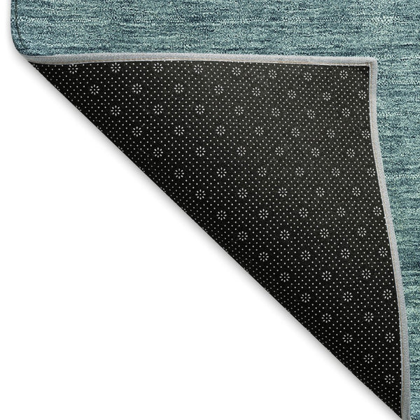 HomeRoots 5' X 8' Teal-Gray Ombre Area Rug - Washable, UV-Protected, Durable & Perfect for Busy Homes! 666922