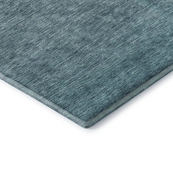 HomeRoots 5' X 8' Teal-Gray Ombre Area Rug - Washable, UV-Protected, Durable & Perfect for Busy Homes! 666922