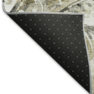 HomeRoots 8' X 10' Brown & Ivory Paisley Area Rug - Stain-Resistant, UV Protected, Durable & Stylish Décor Piece 666984