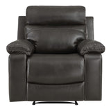 OSP Home Furnishings Bryson Recliner  Charcoal