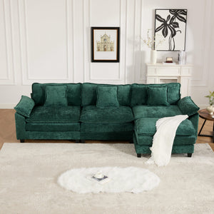 English Elm Wider Ergonomic Loveseat with Breathable Chenille Upholstery, Modular Design, Plush Double-Layer Cushioning W1143S00042 W1143S00042