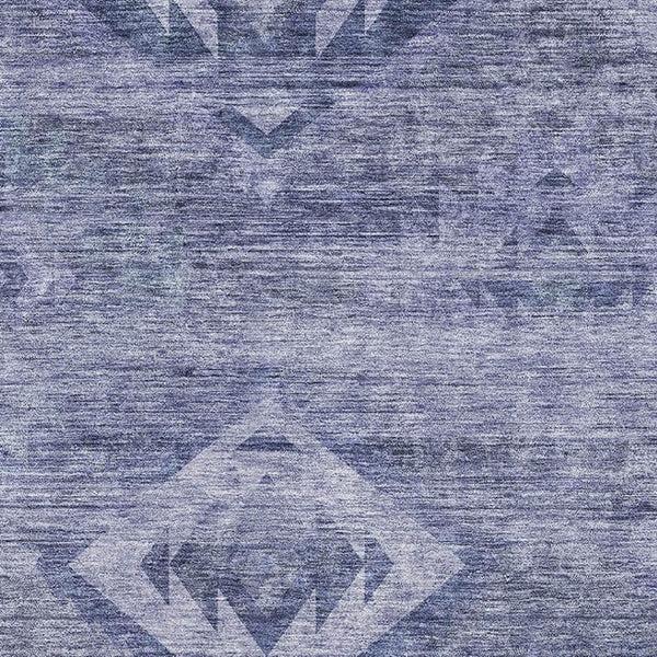 HomeRoots 10' X 14' Navy Blue Southwestern Area Rug - Washable, UV Protected, Stain Resistant for Family Homes 667060