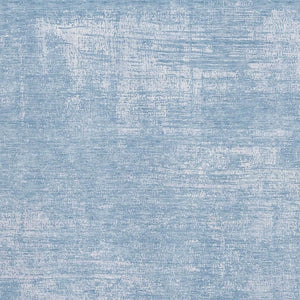 HomeRoots 5' Blue and Ivory Abstract Area Rug - Washable, UV Protected, Durable Design for Modern Homes 667116