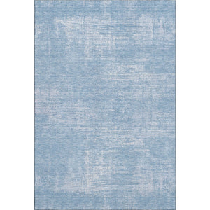 HomeRoots 8' X 10' Blue And Ivory Abstract Area Rug - Stylish, Washable, UV-Protected for Busy Homes & Spaces 667118