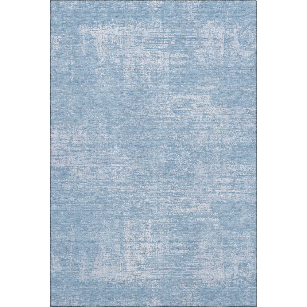HomeRoots 10' Blue and Ivory Abstract Washable Area Rug – UV Protected, Durable, Stylish for Busy Living Spaces 667120