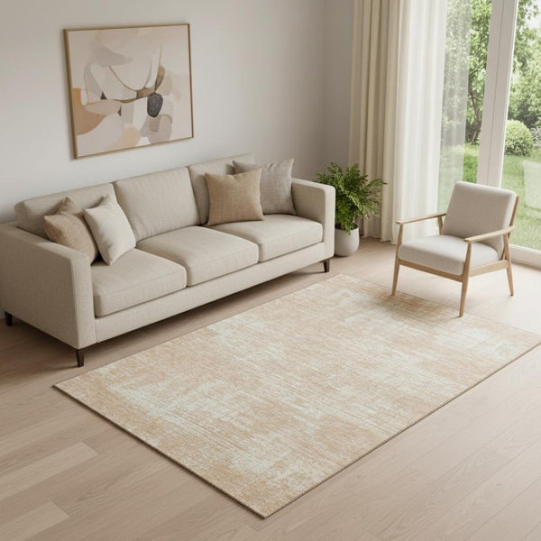 HomeRoots 5' X 8' Coral Abstract Washable Area Rug - UV Protected, Stain Resistant & Modern Design for Homes 667122
