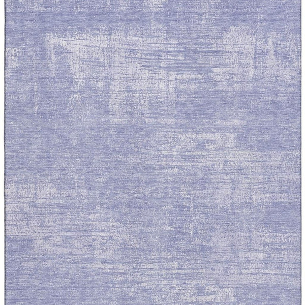 HomeRoots 5' x 8' Abstract Lavender and Ivory Washable Area Rug with UV Protection for Modern Living Spaces 667128