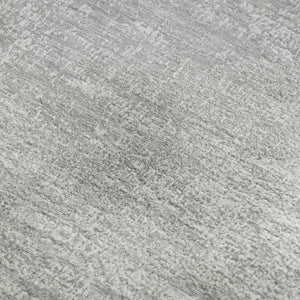 HomeRoots 5' X 8' Washable Silver and Gray Abstract Area Rug with UV Protection – Stylish and Durable Design 667140
