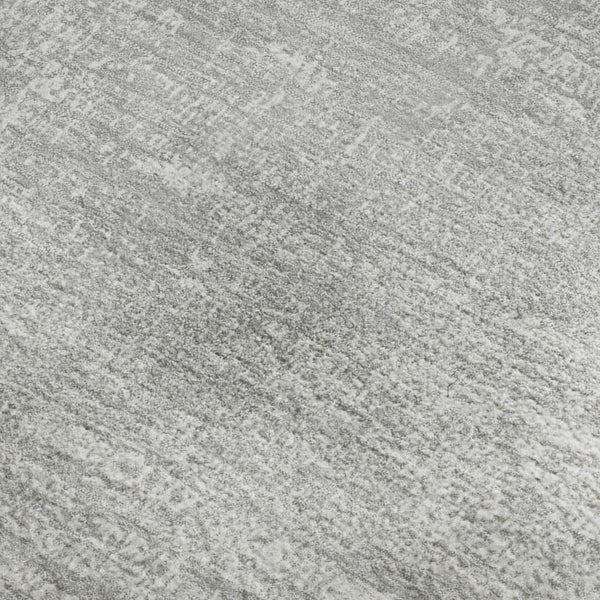 HomeRoots 5' X 8' Washable Silver and Gray Abstract Area Rug with UV Protection – Stylish and Durable Design 667140