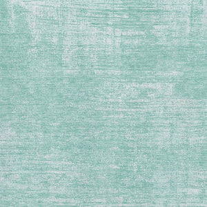 HomeRoots 10' Turquoise and Ivory Abstract Washable Area Rug - Durable, UV-Protected, Modern Style for Homes 667150