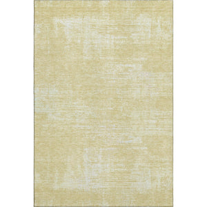 HomeRoots 9' X 12' Wheat and Ivory Abstract Washable Area Rug - Durable, Stain Resistant, UV Protected Charm! 667155